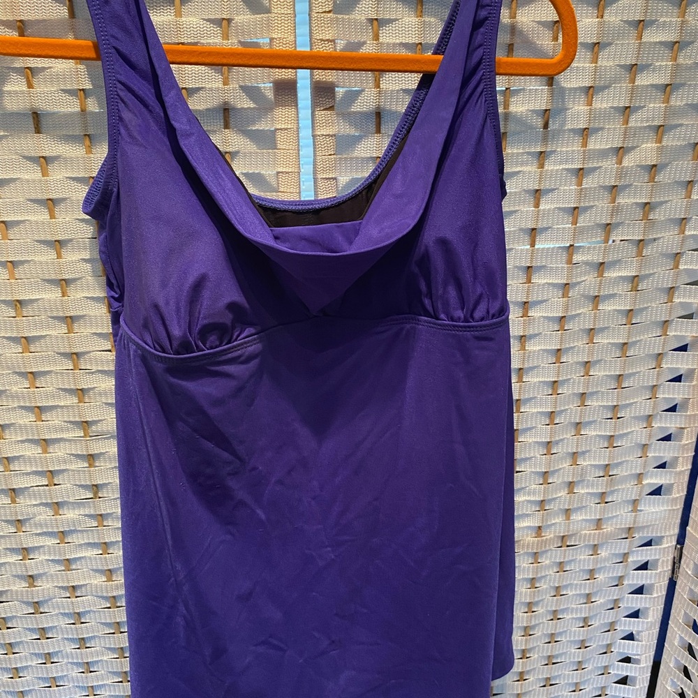 Longitude Women's Purple One Piece Swimsuit